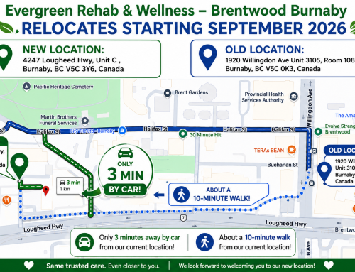 Evergreen Rehab & Wellness – Brentwood Burnaby Moves to Larger Clinic and Expands Its Services